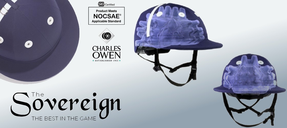 Charles Owen Sovereign Polo Helmet